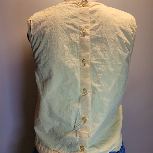 Topshop Yellow Eyelet Blouse - Picture 3 of 4